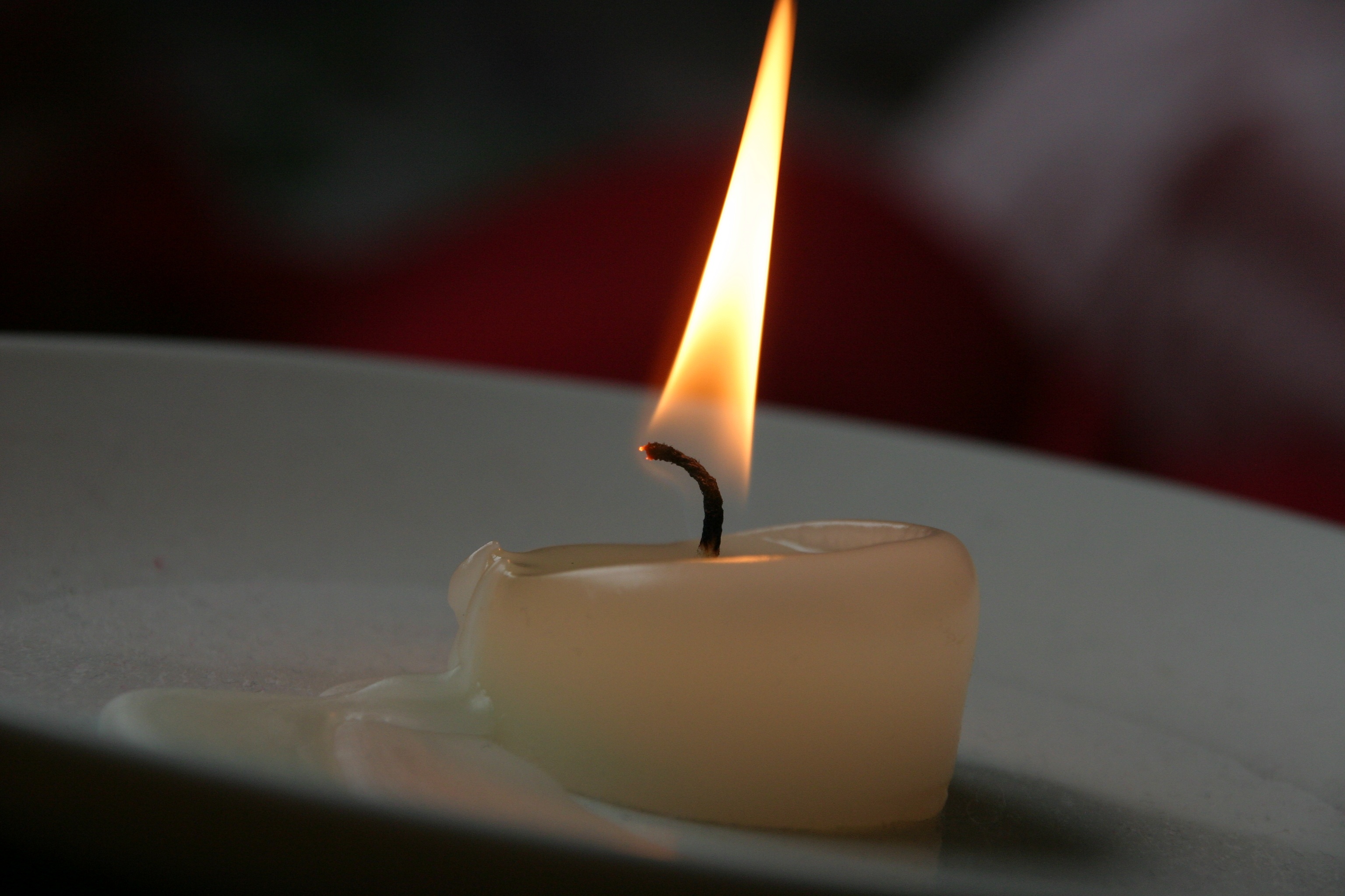 Closeup photo of Candle Light burning free image download