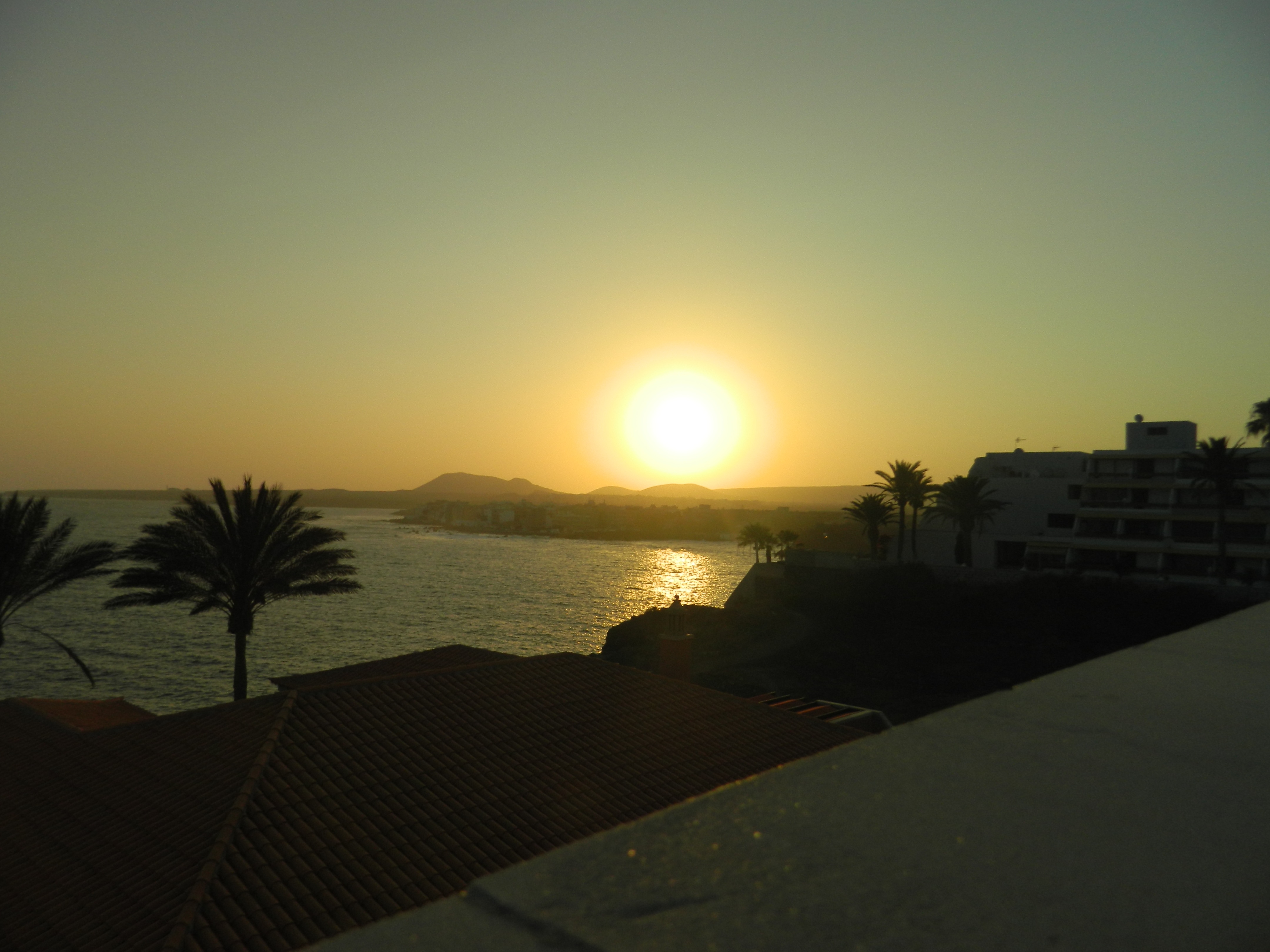 Sunset Sea Tenerife free image download