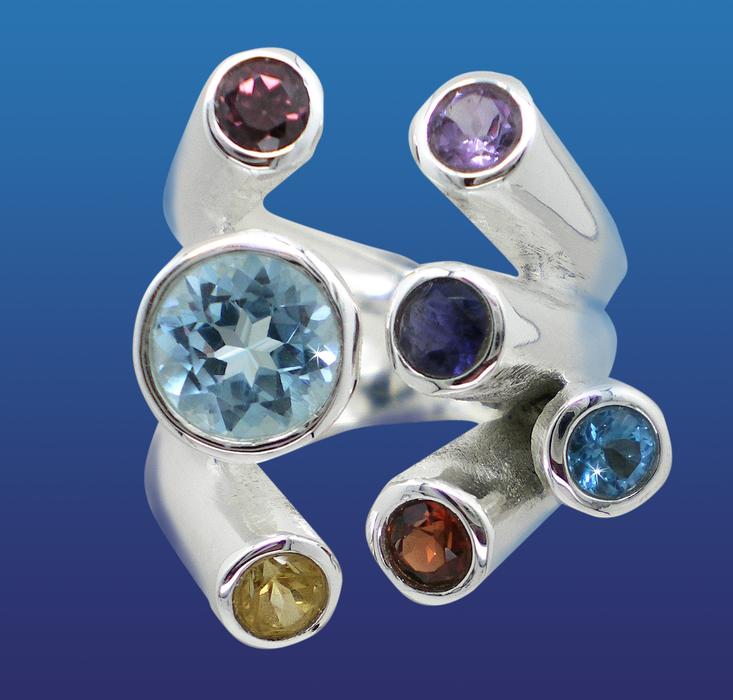 Aquamarine Citrine Ground stones free image download