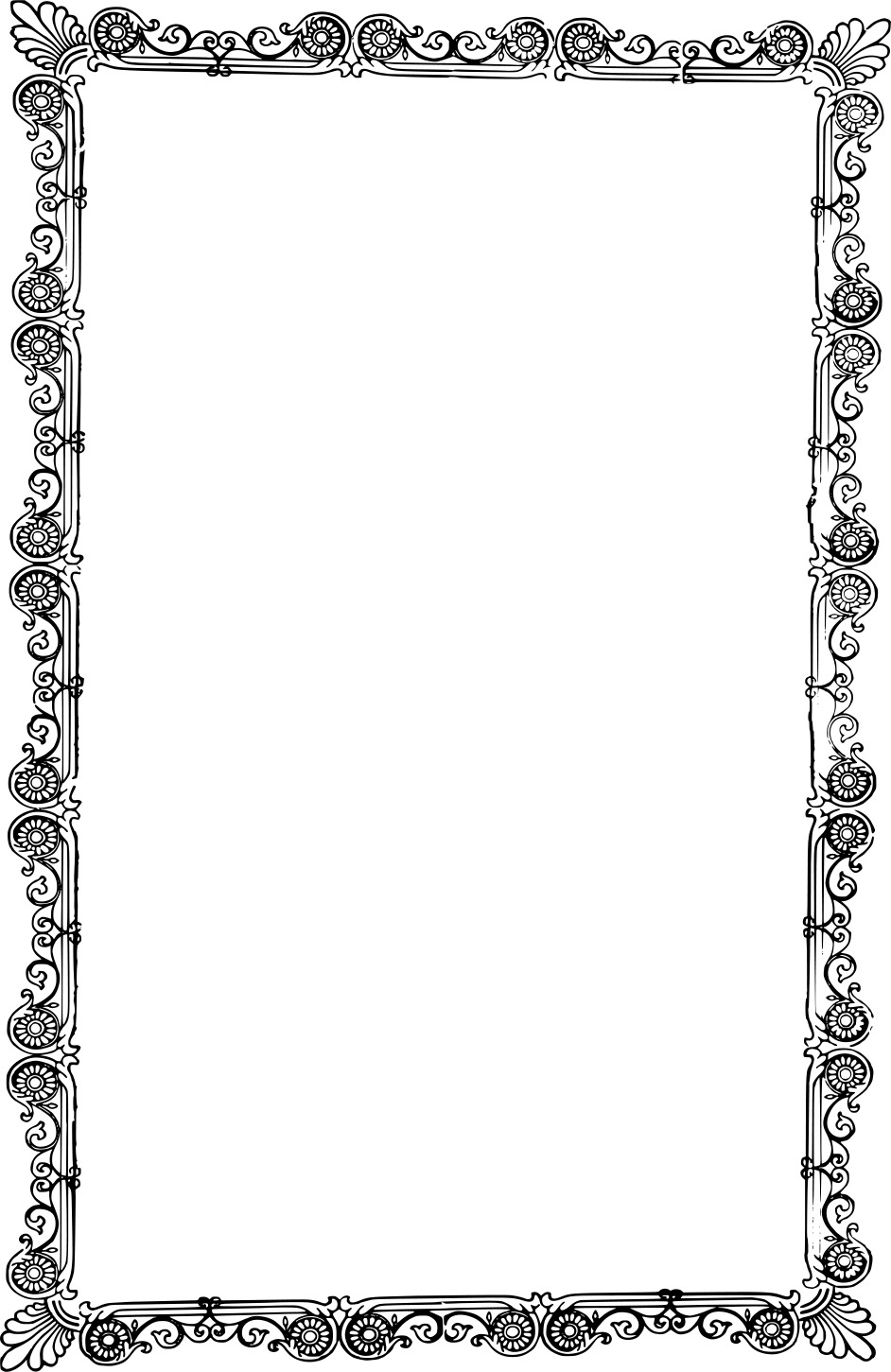 Black and white retro photo frame free image download