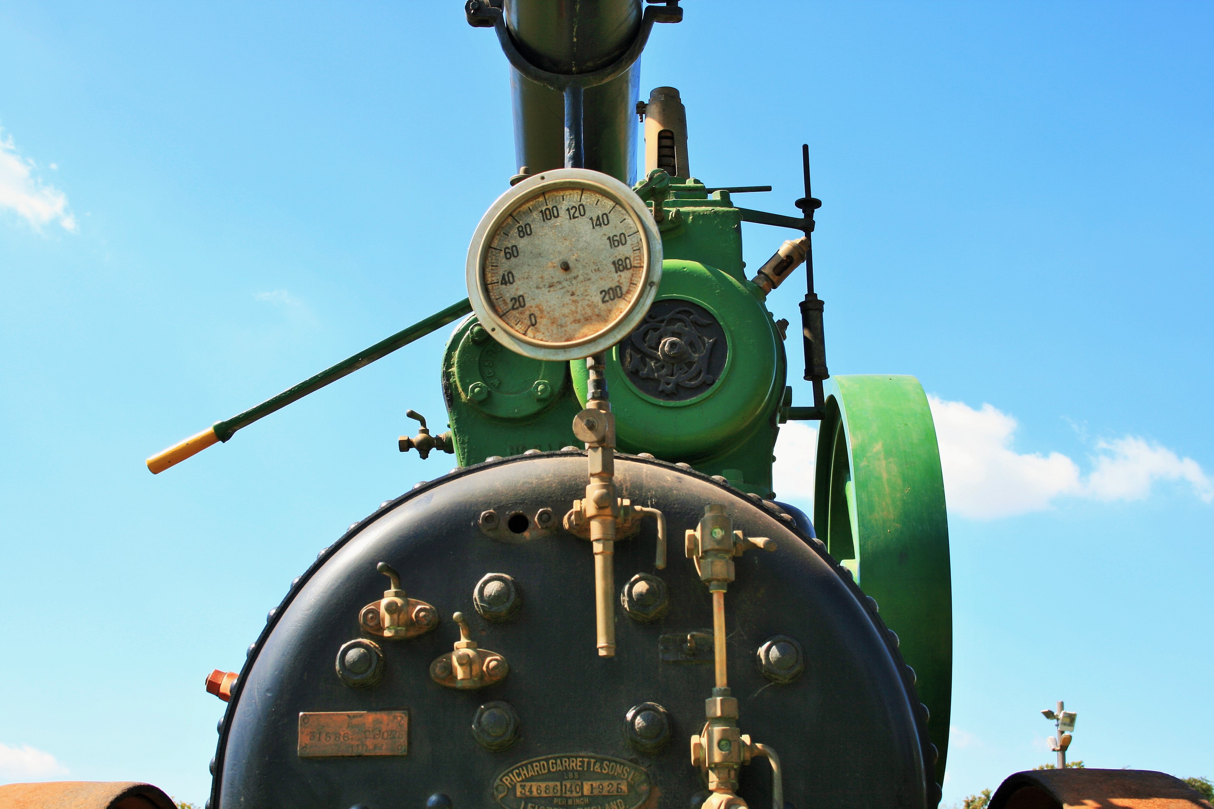 Steam Engine Black Green free image download