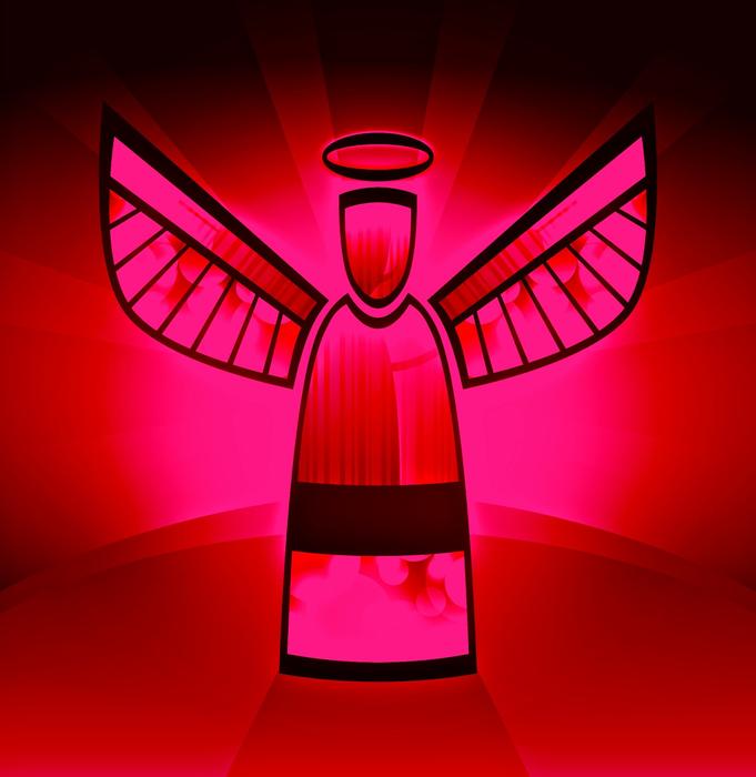 Angel red abstract guardian angel free image download