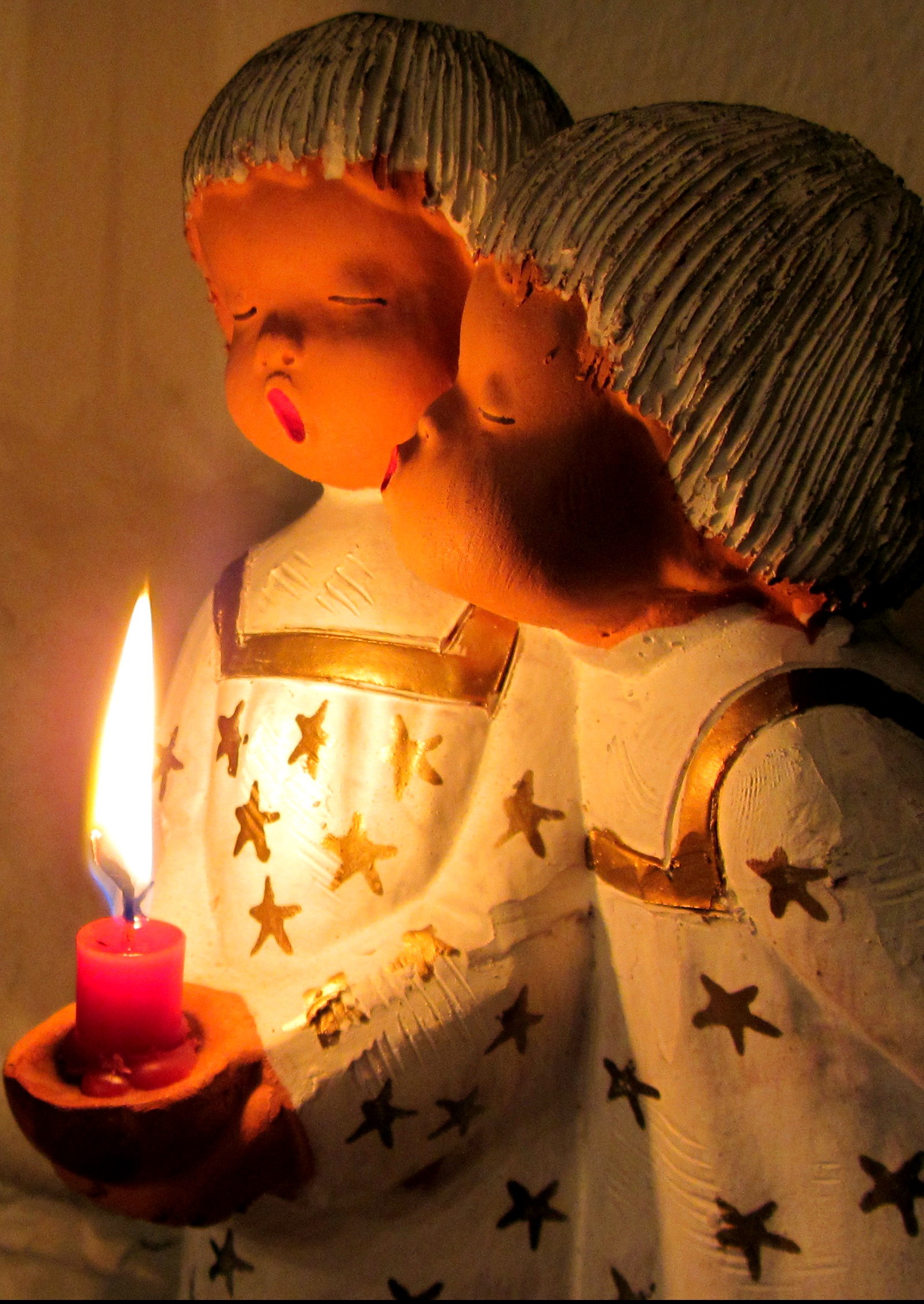 Christmas candle figurines free image download