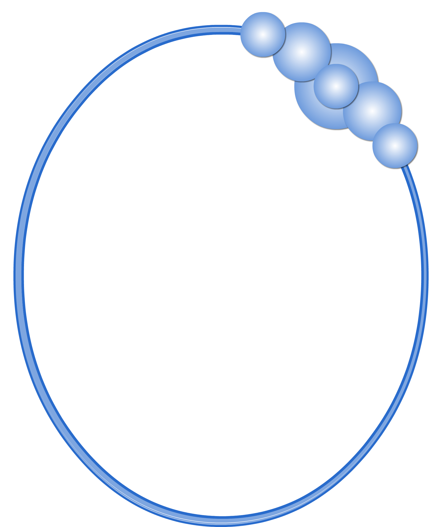 Frame portrait blue oval geometric free image download