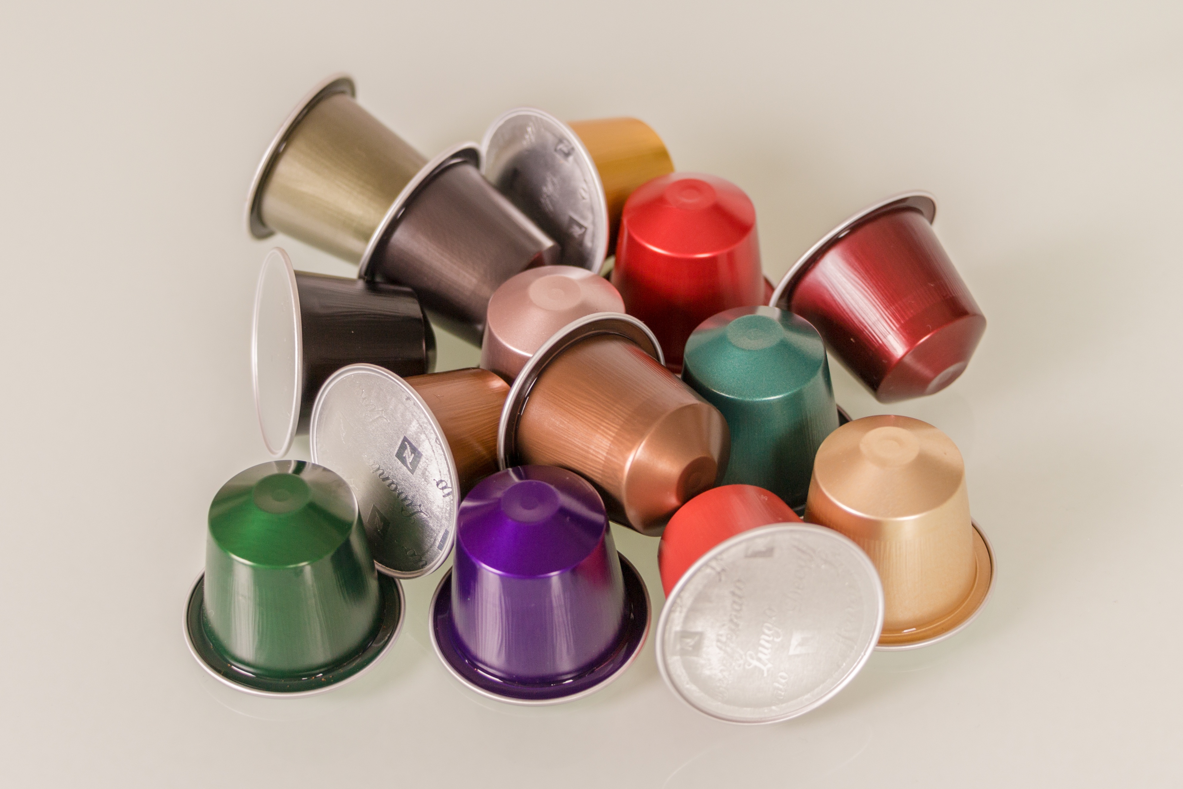 Aluminum coffee capsules free image download