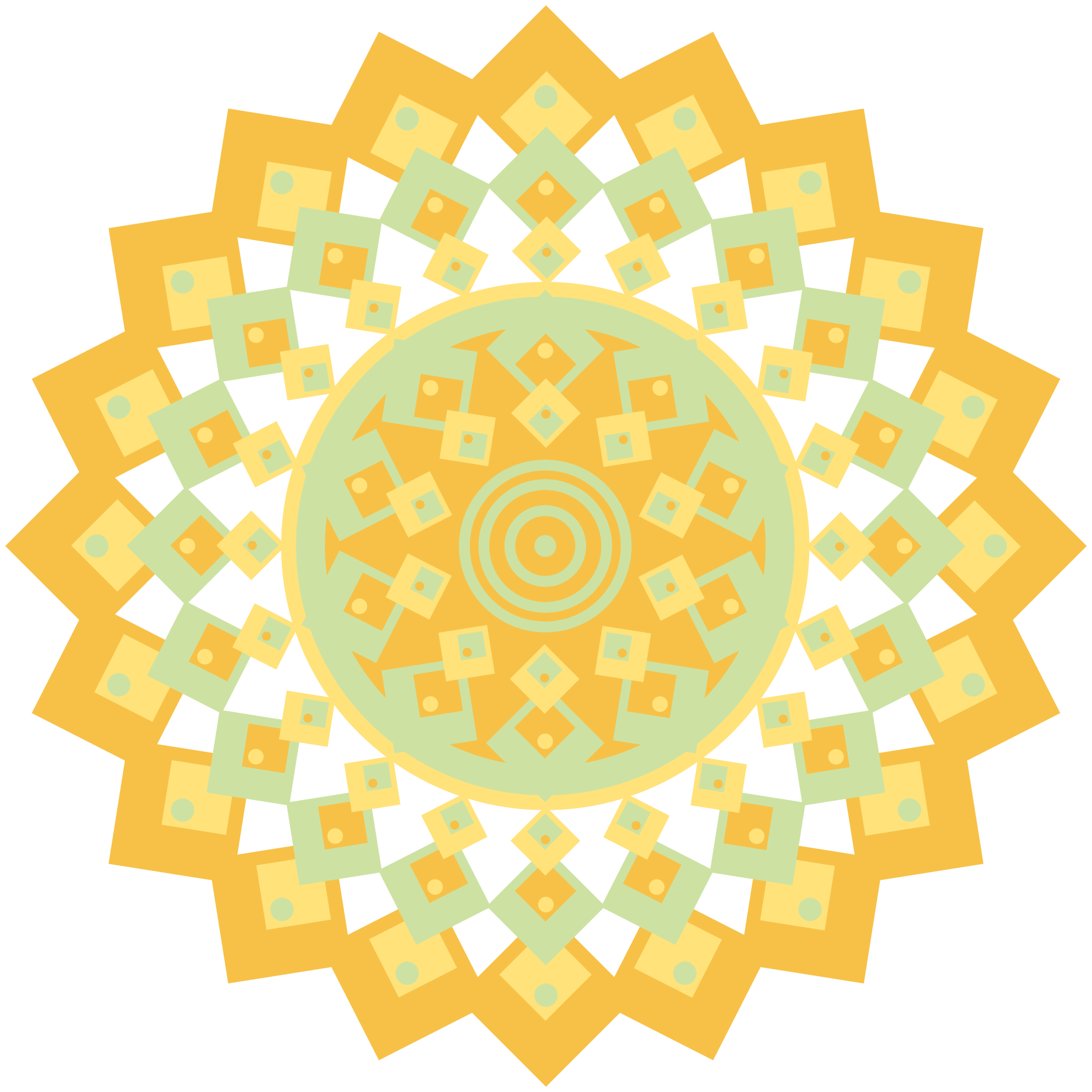 Mandala design geometric yellow drawing free image download