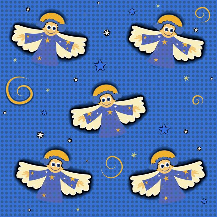 Christmas holidays seamless angel free image download