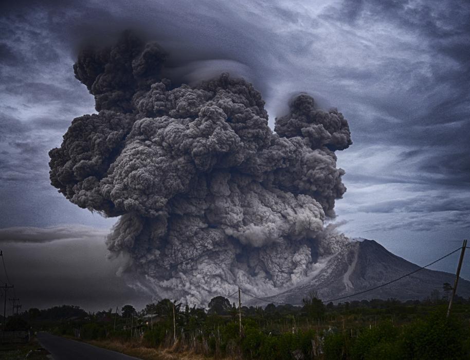 Ashes Volcano Eruption free image download