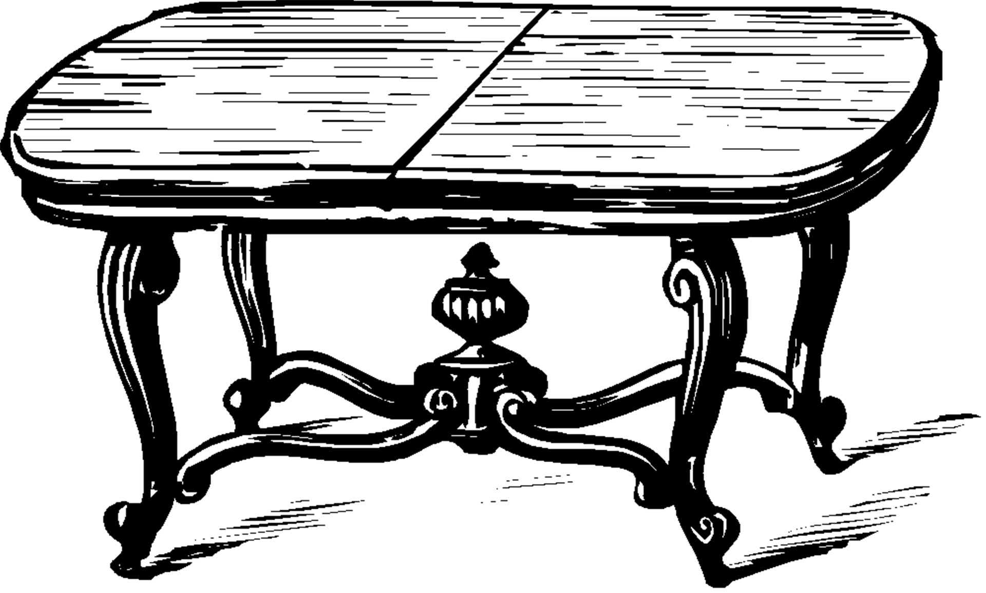 Drawing of a nice vintage table free image download