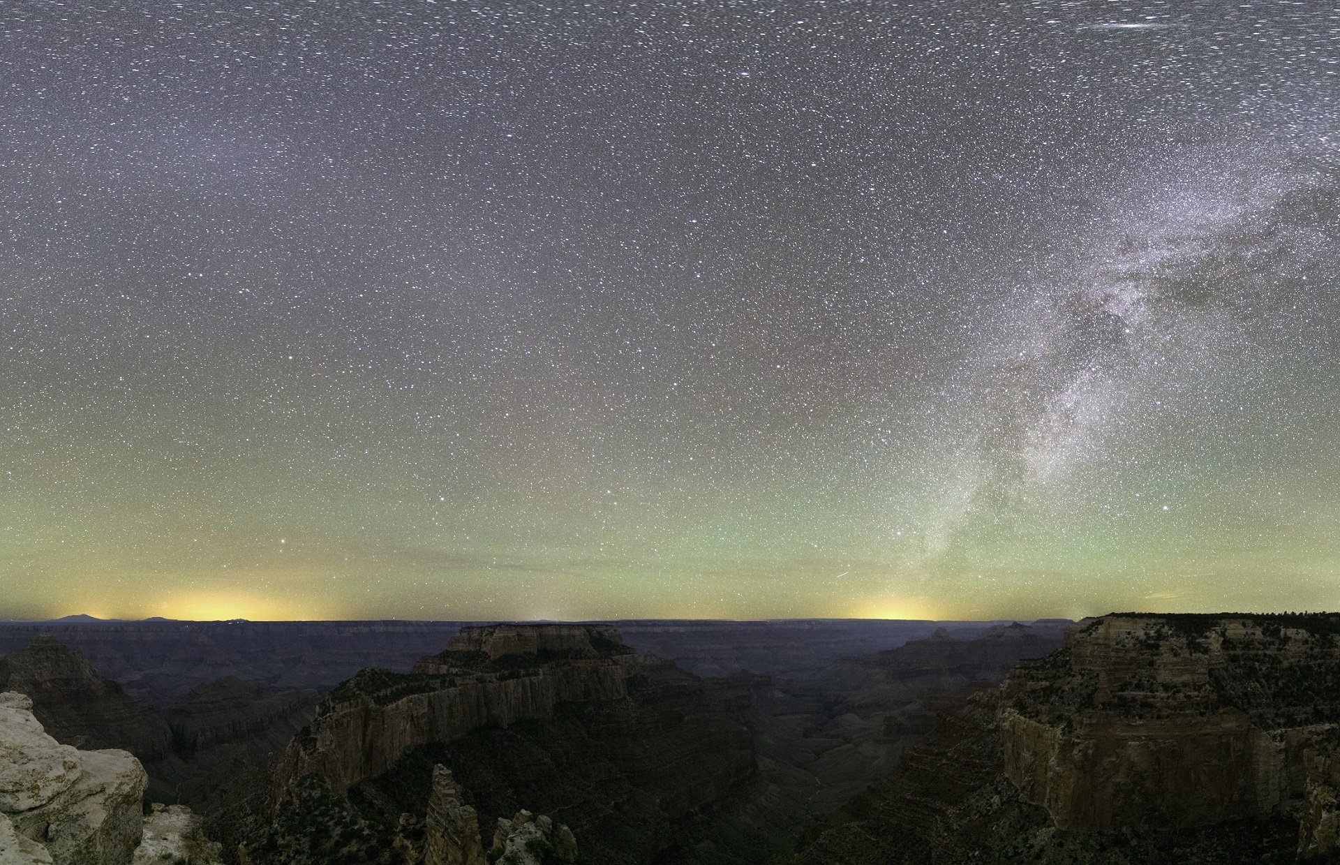 Grand Canyon Night Milky Way free image download