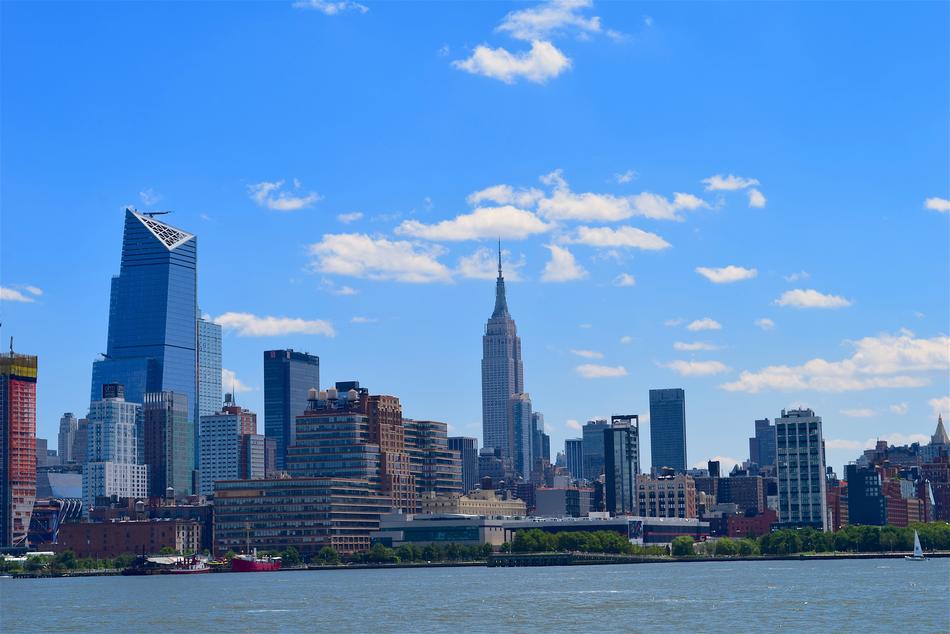 New York Hudson River Downtown free image download