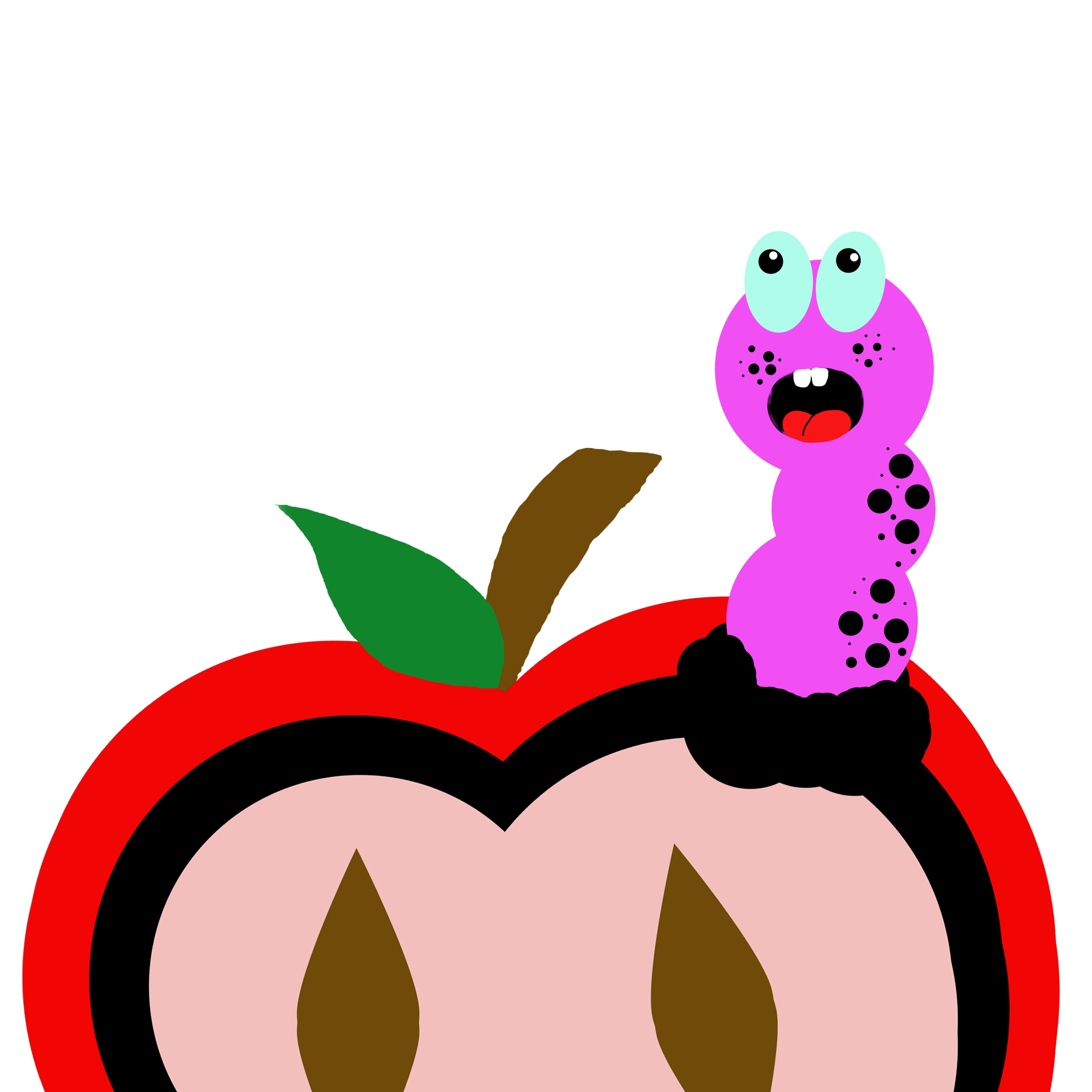 Apple worm picture free image download
