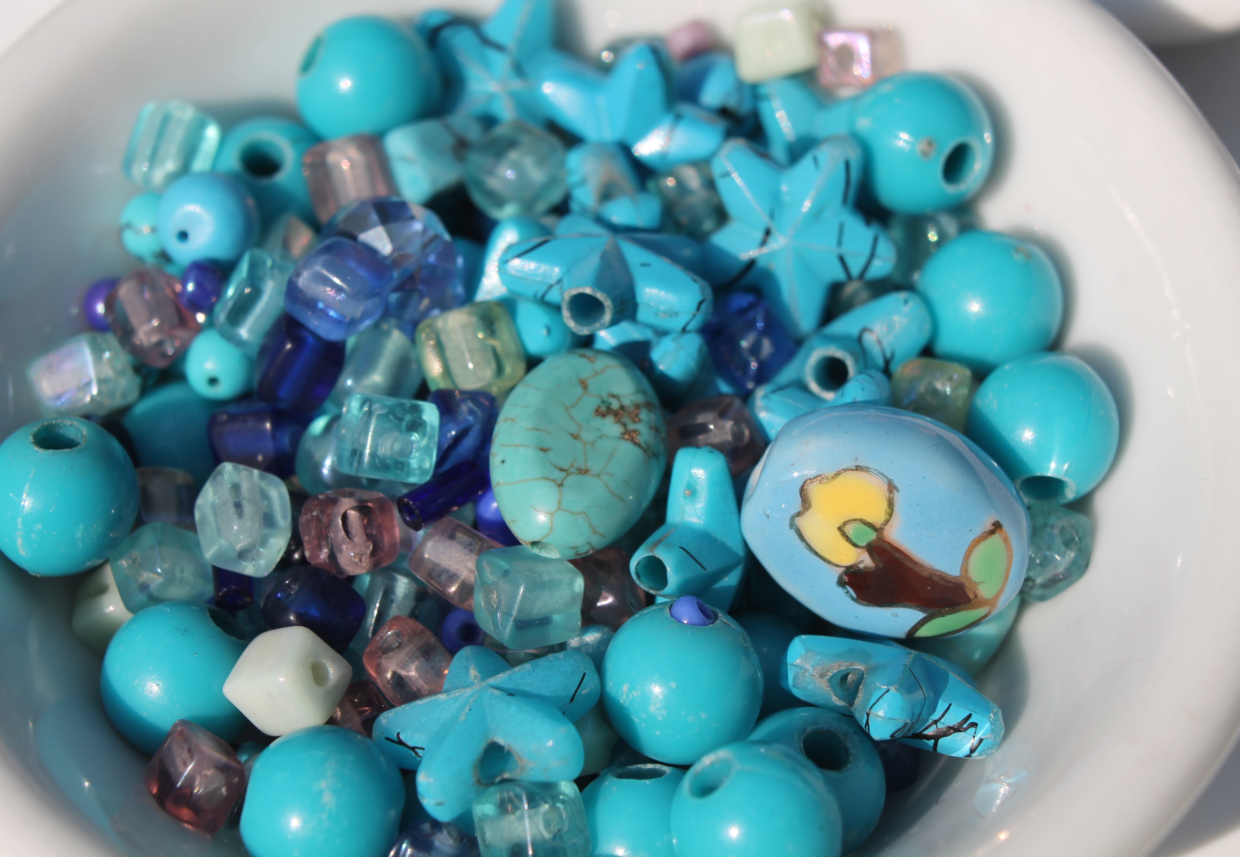 Art Craft blue Beads free image download