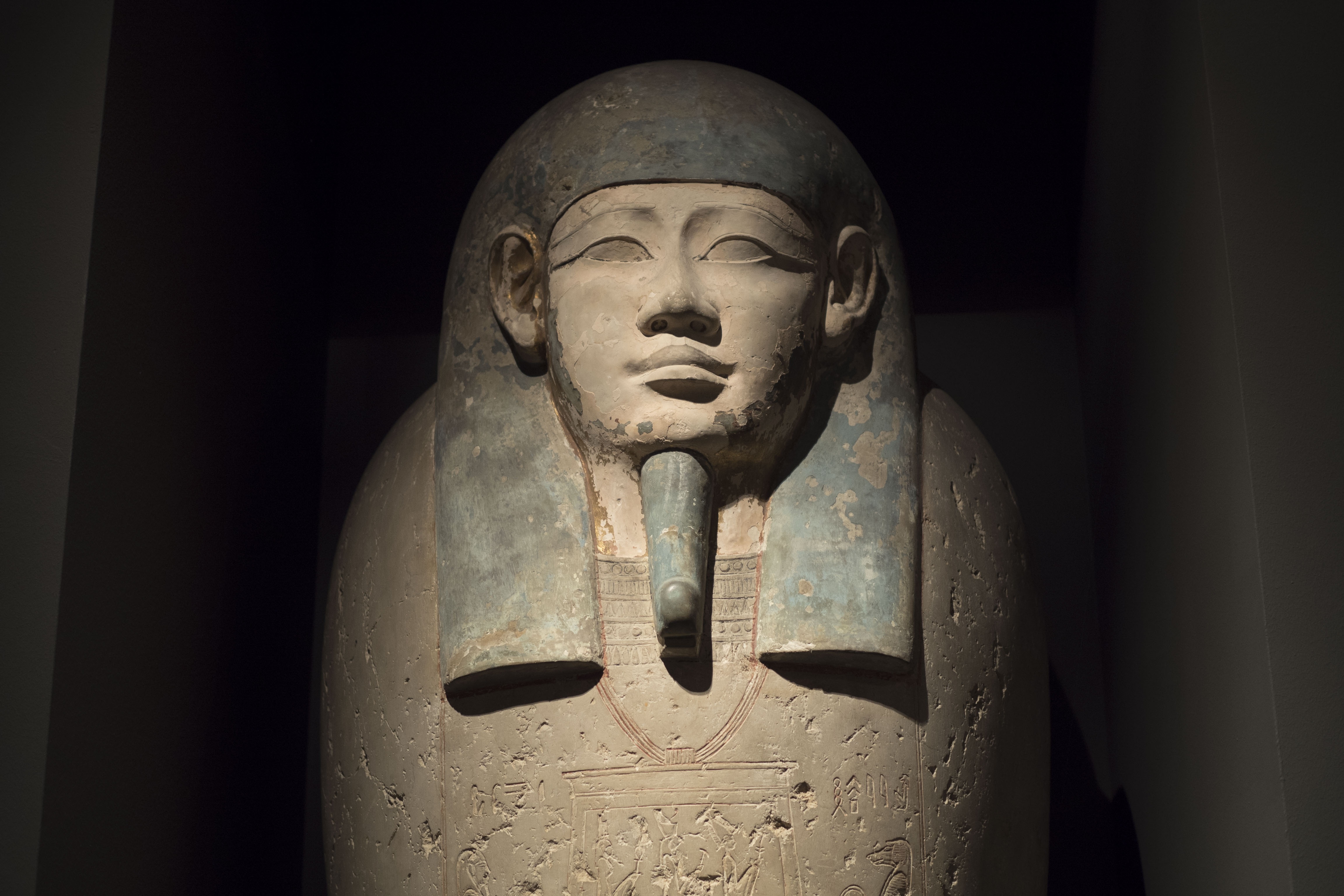 Portrait of ancient egyptian Sculpture free image download