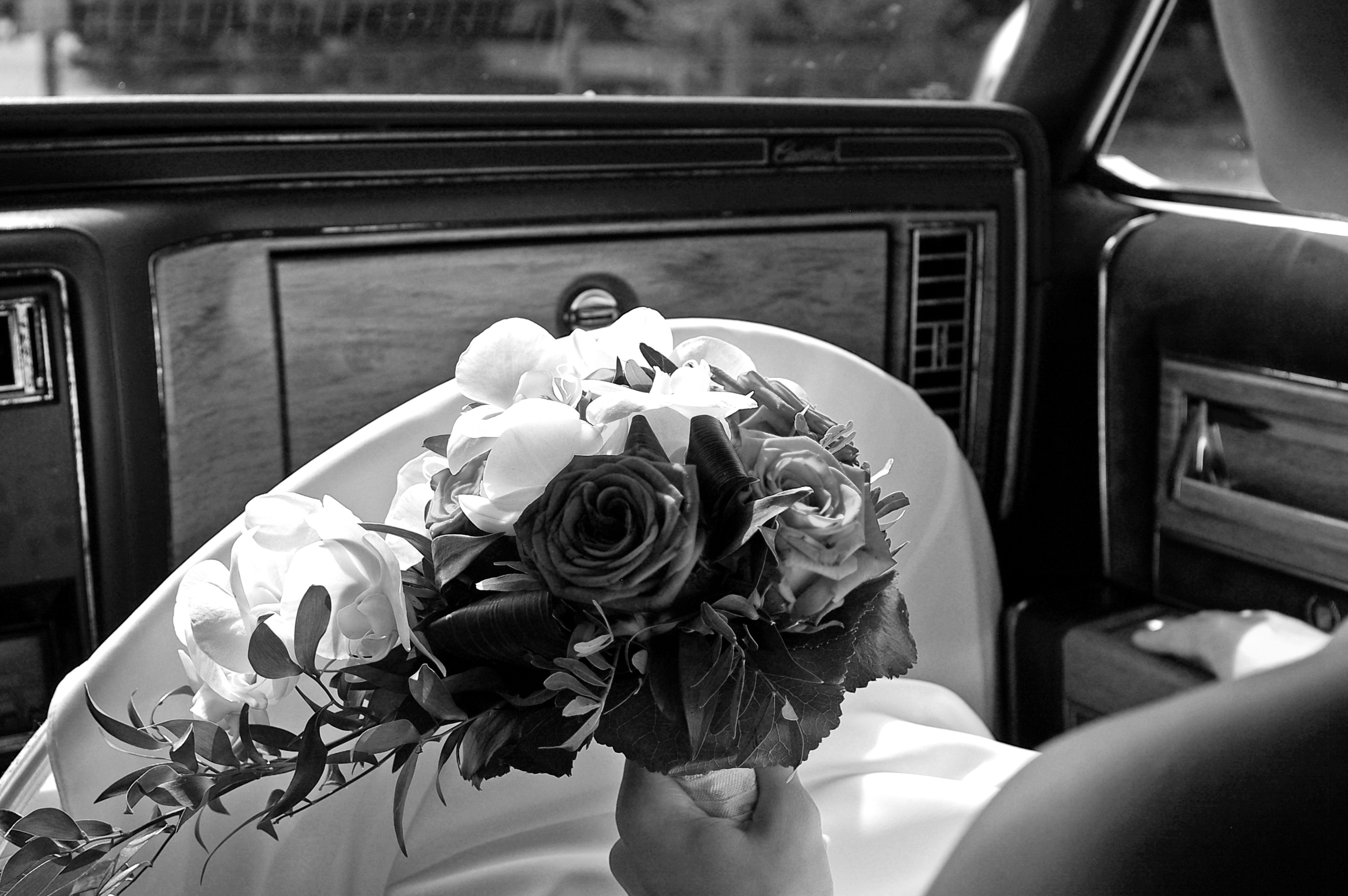 Flowers bouquet bouquet car view free image download
