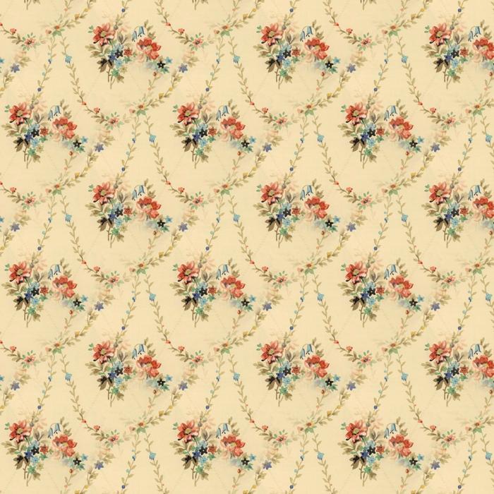 Vintage floral decorative wallpaper free image download