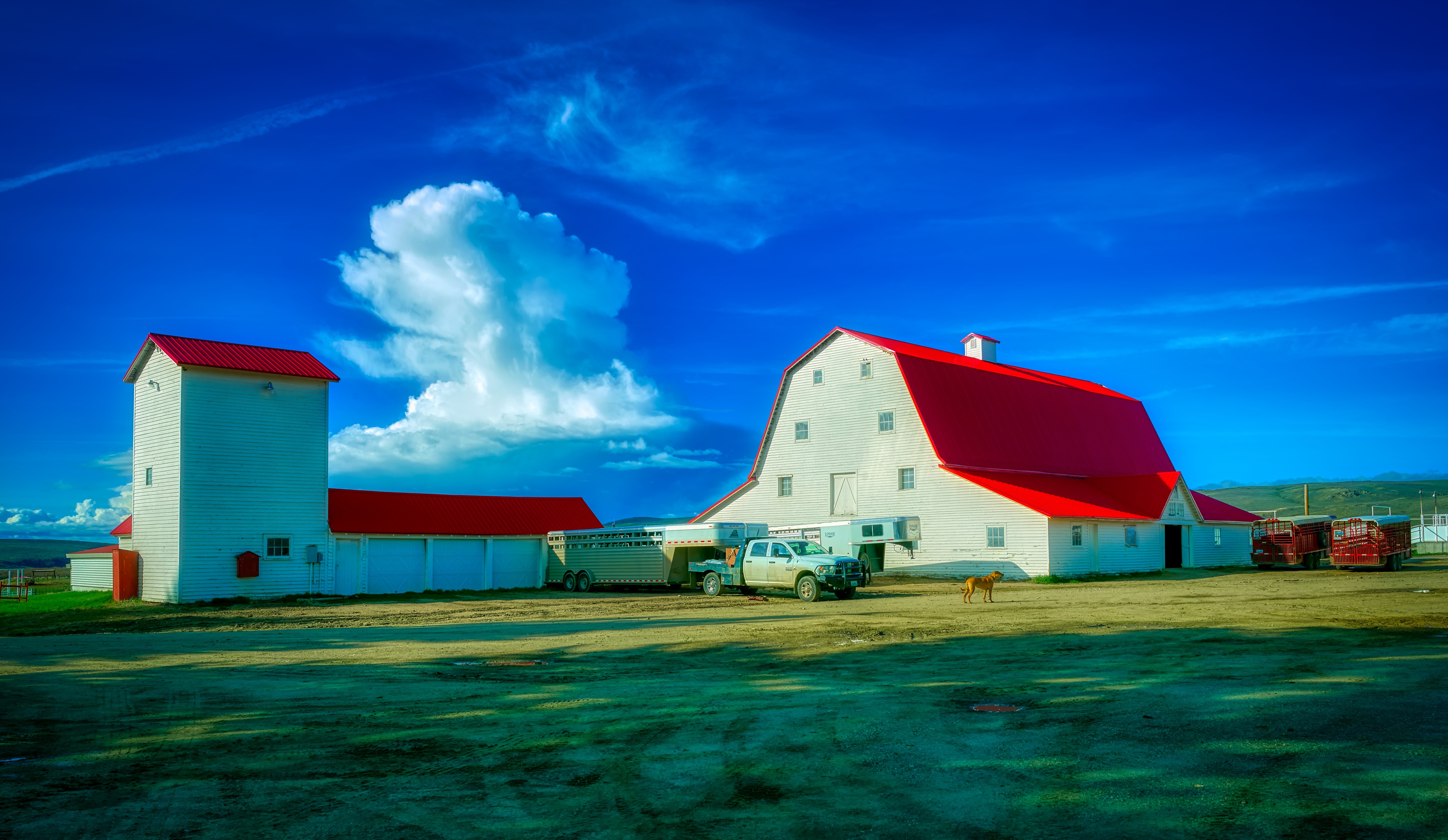 Ranch Farm in Wyoming free image download
