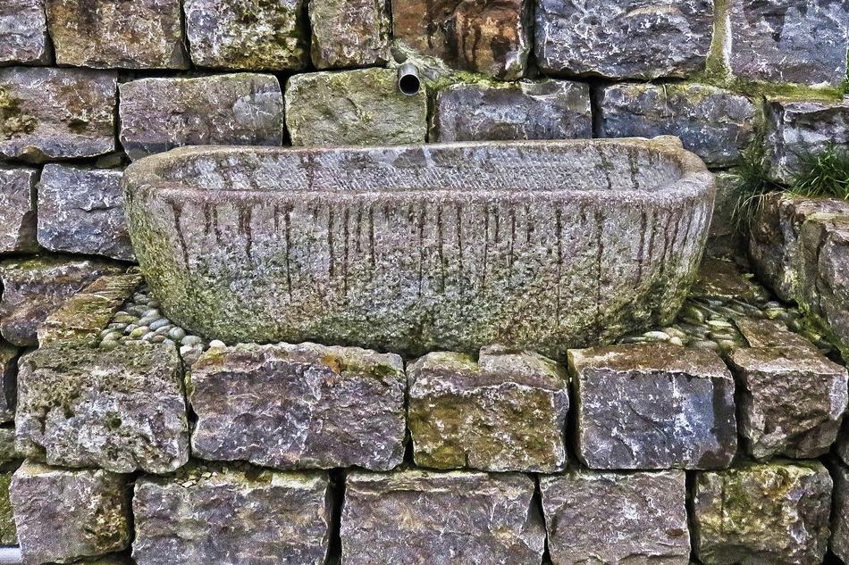 Fountain Quarry Stone Water Basin free image download