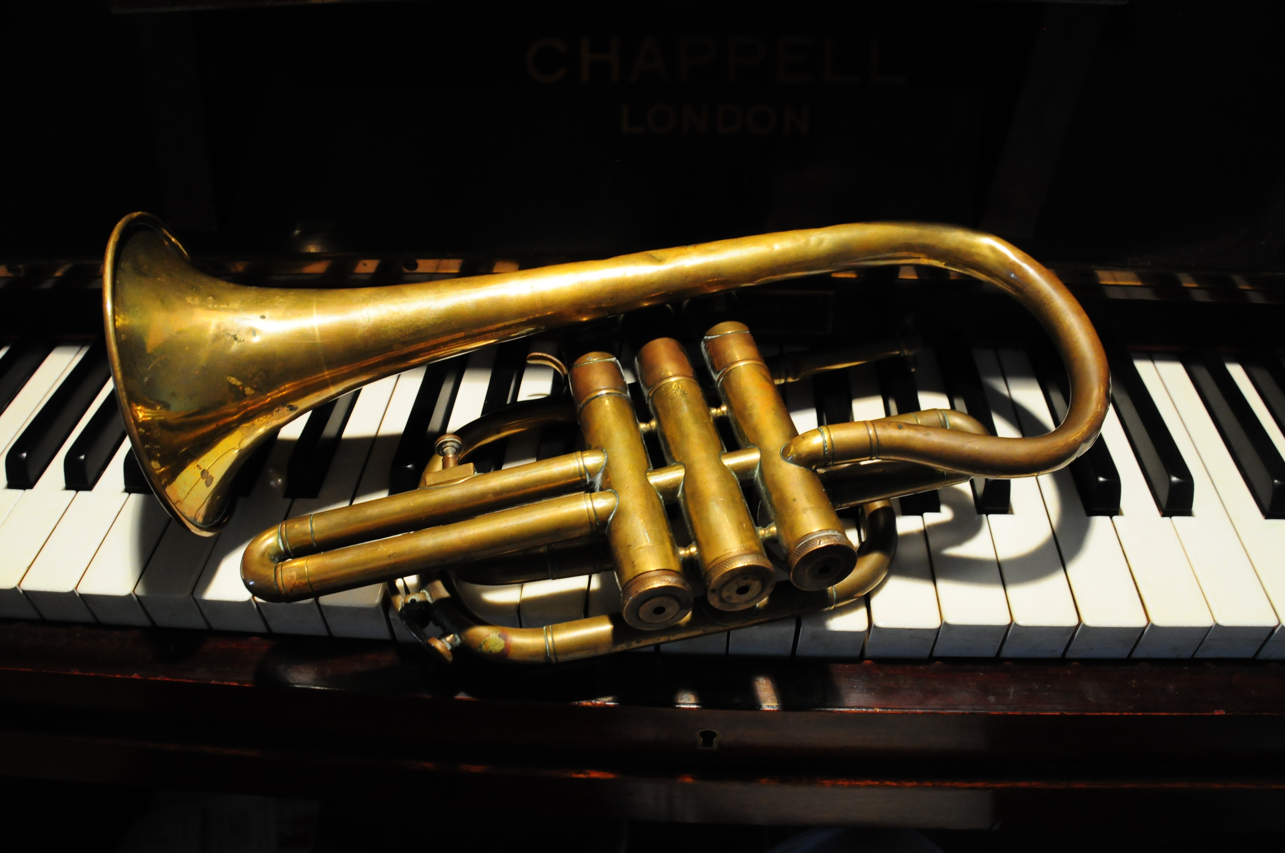 Trumpet on Piano free image download