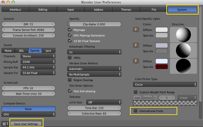 Cambiar el idioma en Blender – PIZiadas gráficas