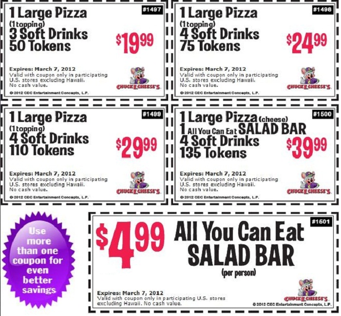 42 chuck e cheese lunch buffet coupon