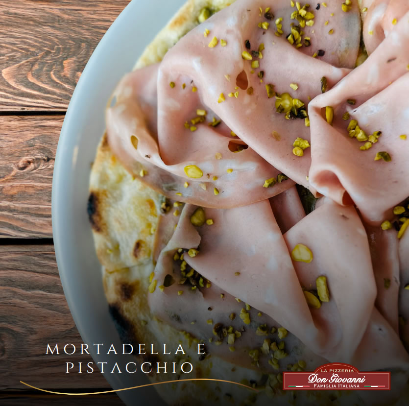 Focaccia Mortadella di Bologna e Pistacchi Da Giovanni La Pizzeria