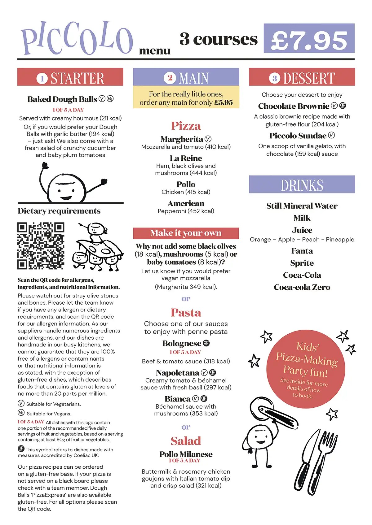 Menu Pizza Express Gibraltar