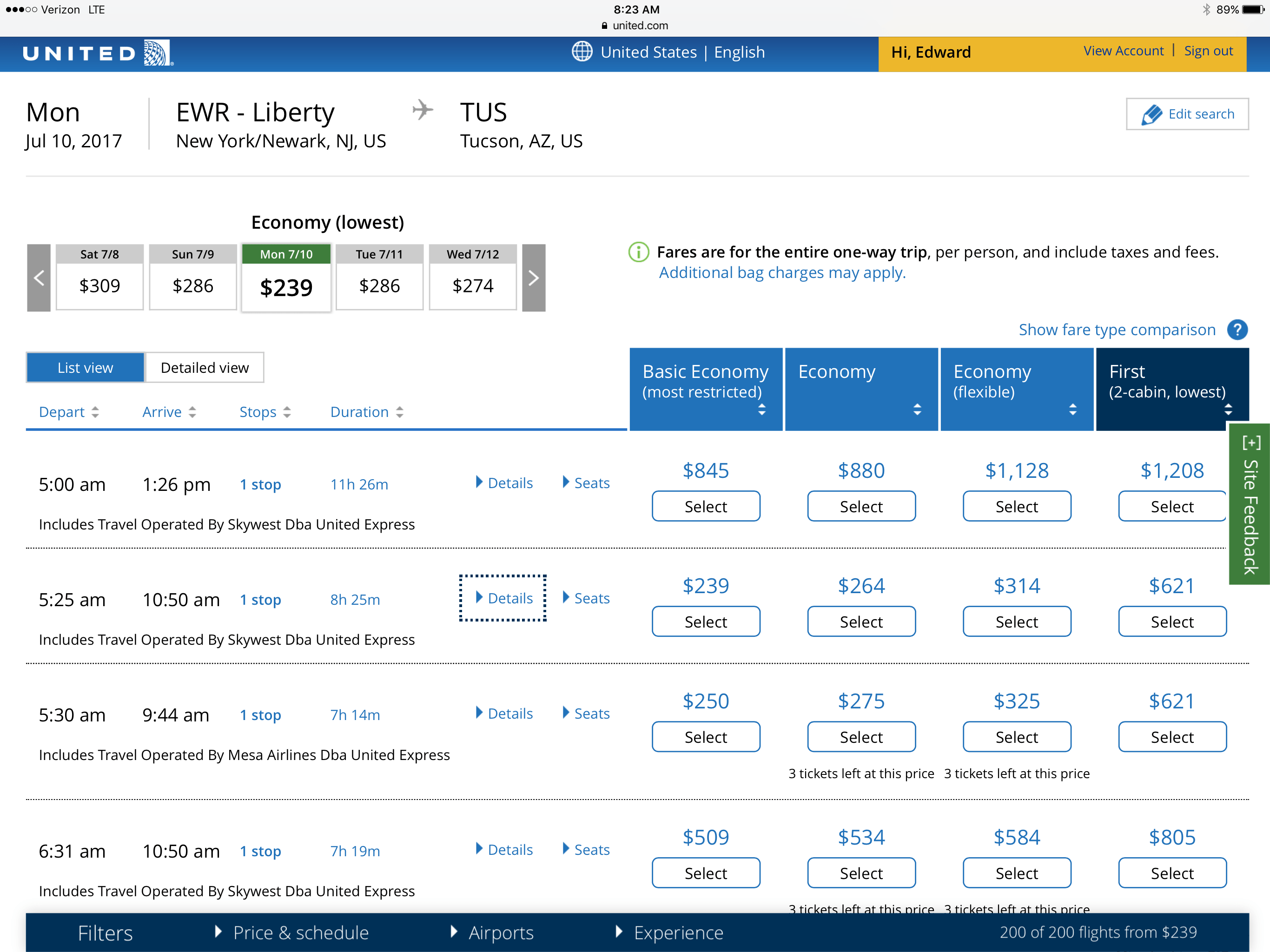 Don't Want Basic Economy Tickets? Prices Are Going Up, Up, Up! Pizza