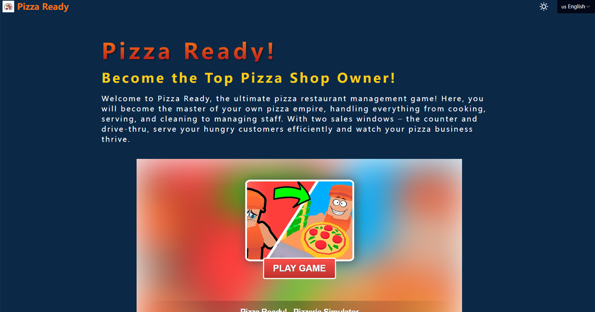 Pizza Ready - Free Online Pizza Restaurant Management Game