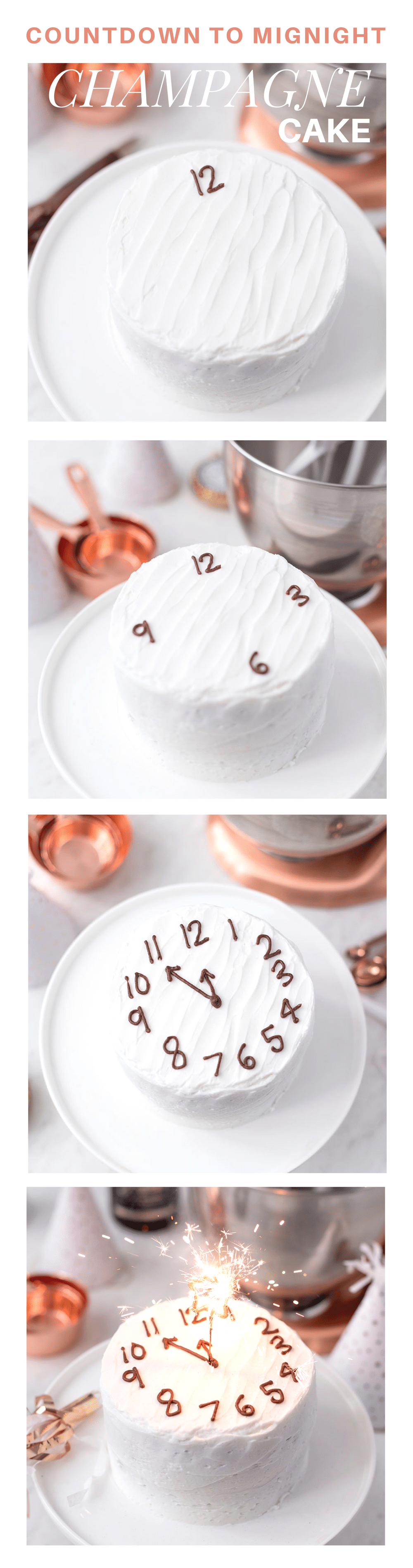 Countdown to Midnight Champagne Cake! Pizzazzerie