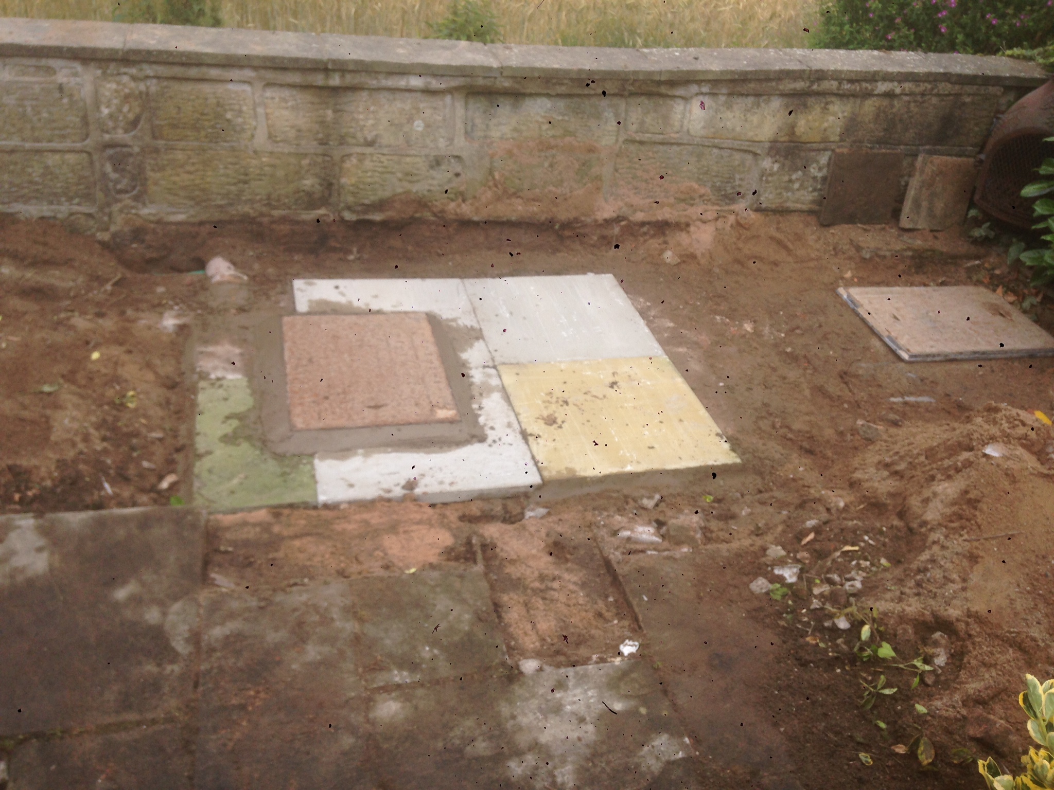 Septic tank filter bed stone replacement. Aughton near Ormskirk PJC Groundwork Contractors