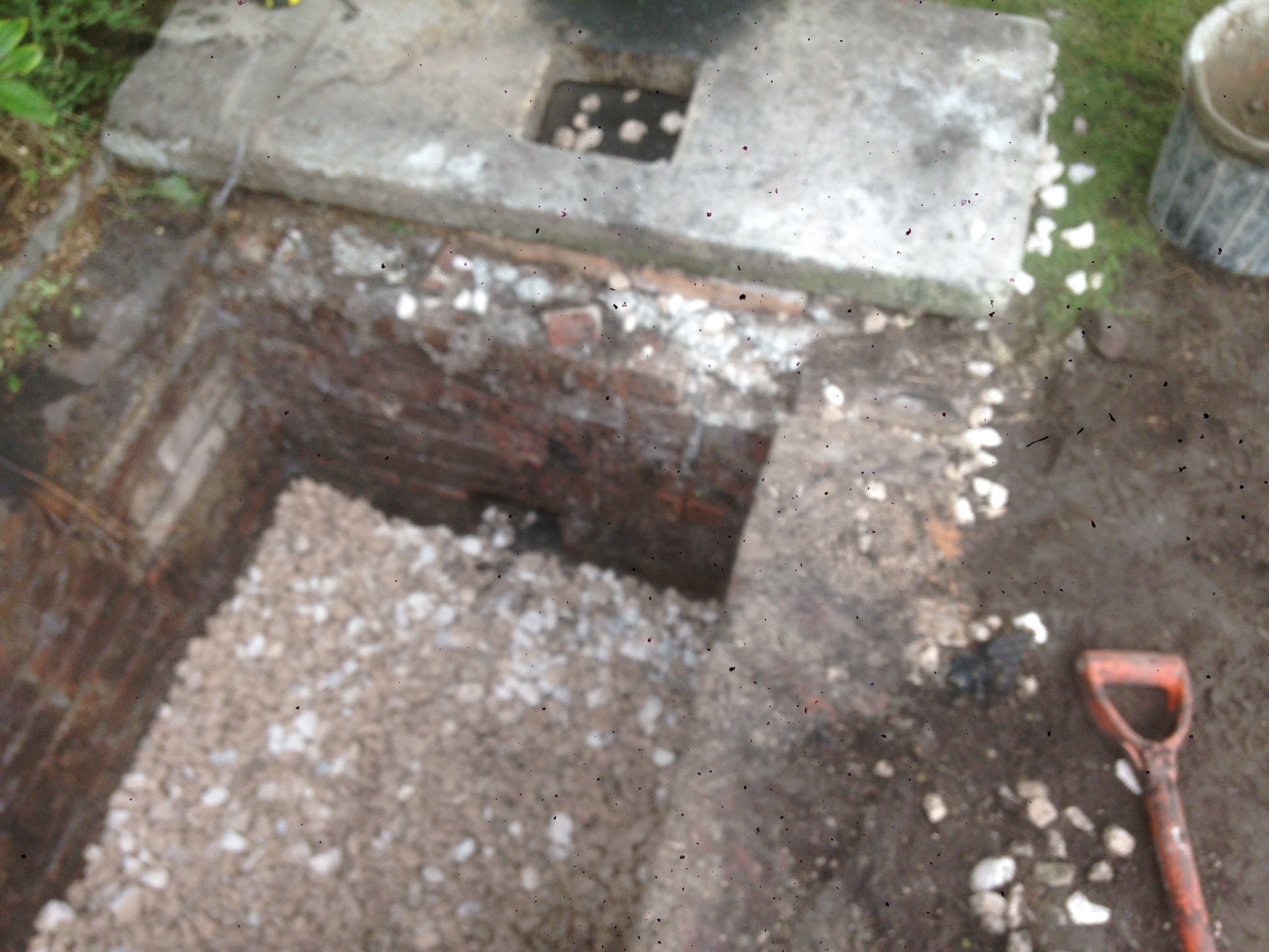 Brick Septic tank Repair. Burscough PJC Groundworks Lancashire