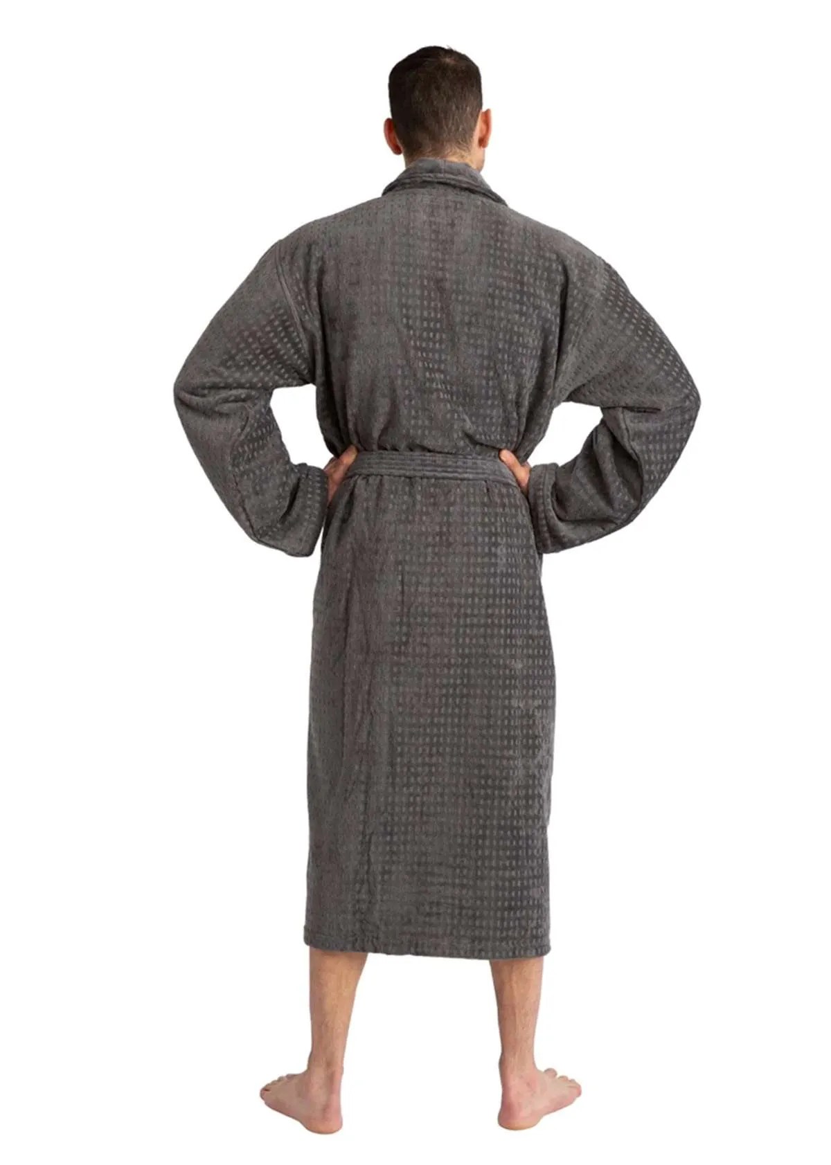 Cotton Bath Robe Charcoal by PJ Miller Bowral Boxers