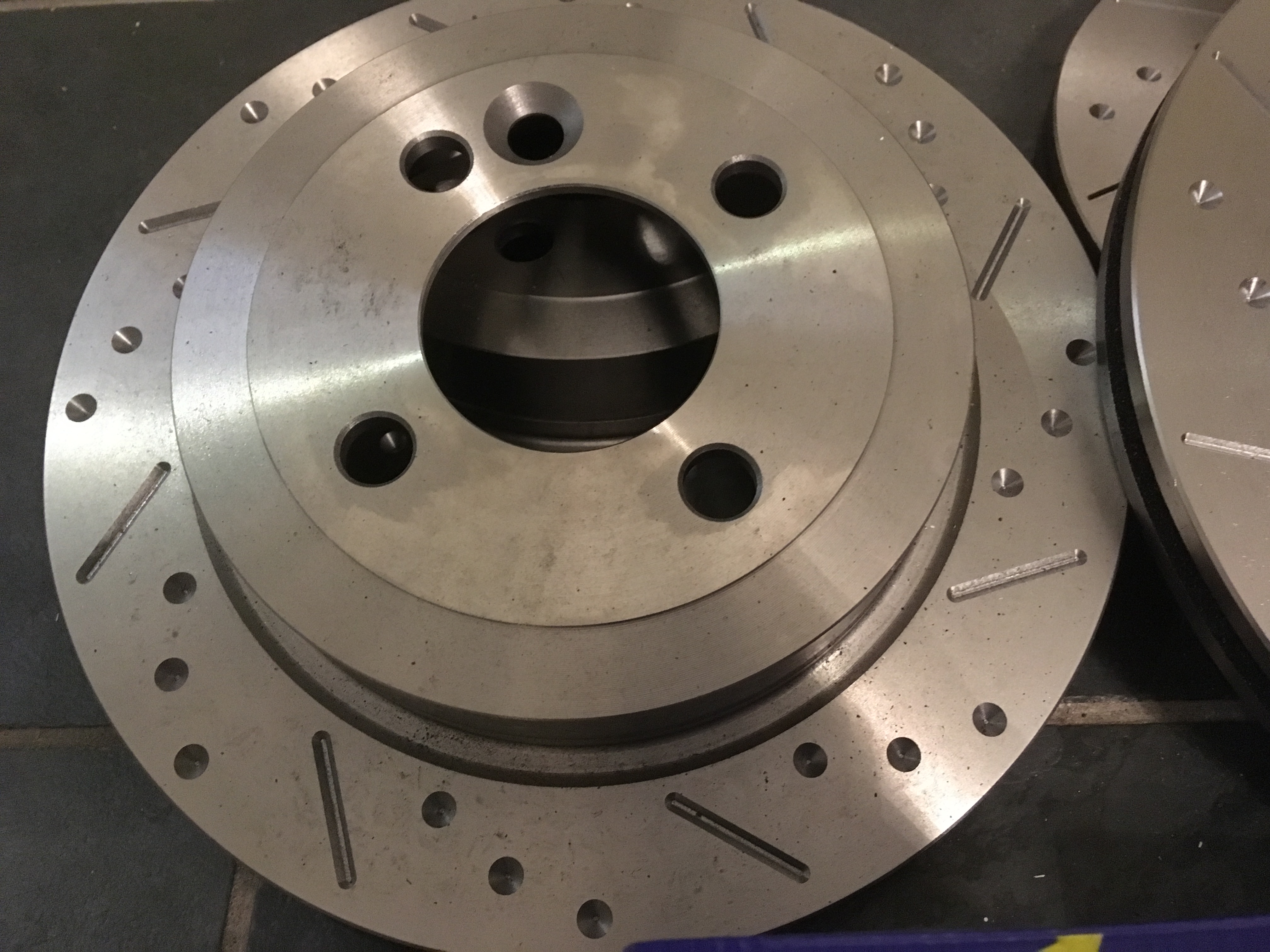 Mini R53 Cooper S Grooved Brake Discs & EBC UltiMAX Pads, Fnt + Rear