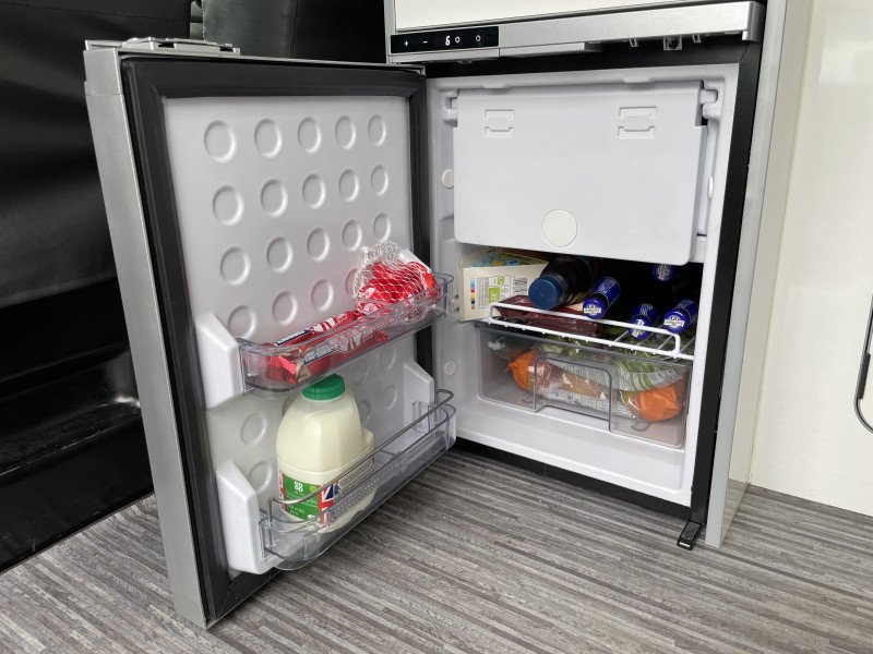 CR50 12V Campervan Fridge/Freezer in silver PJ Performance