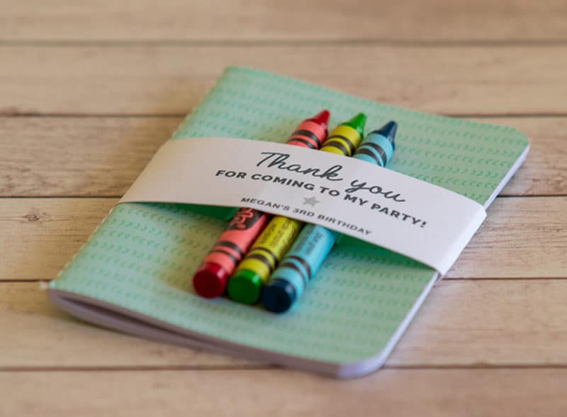Notebook Party Favor Creative Kids Party Favors Free Printable Favor