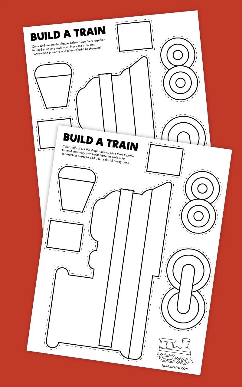 Printable Train Templates