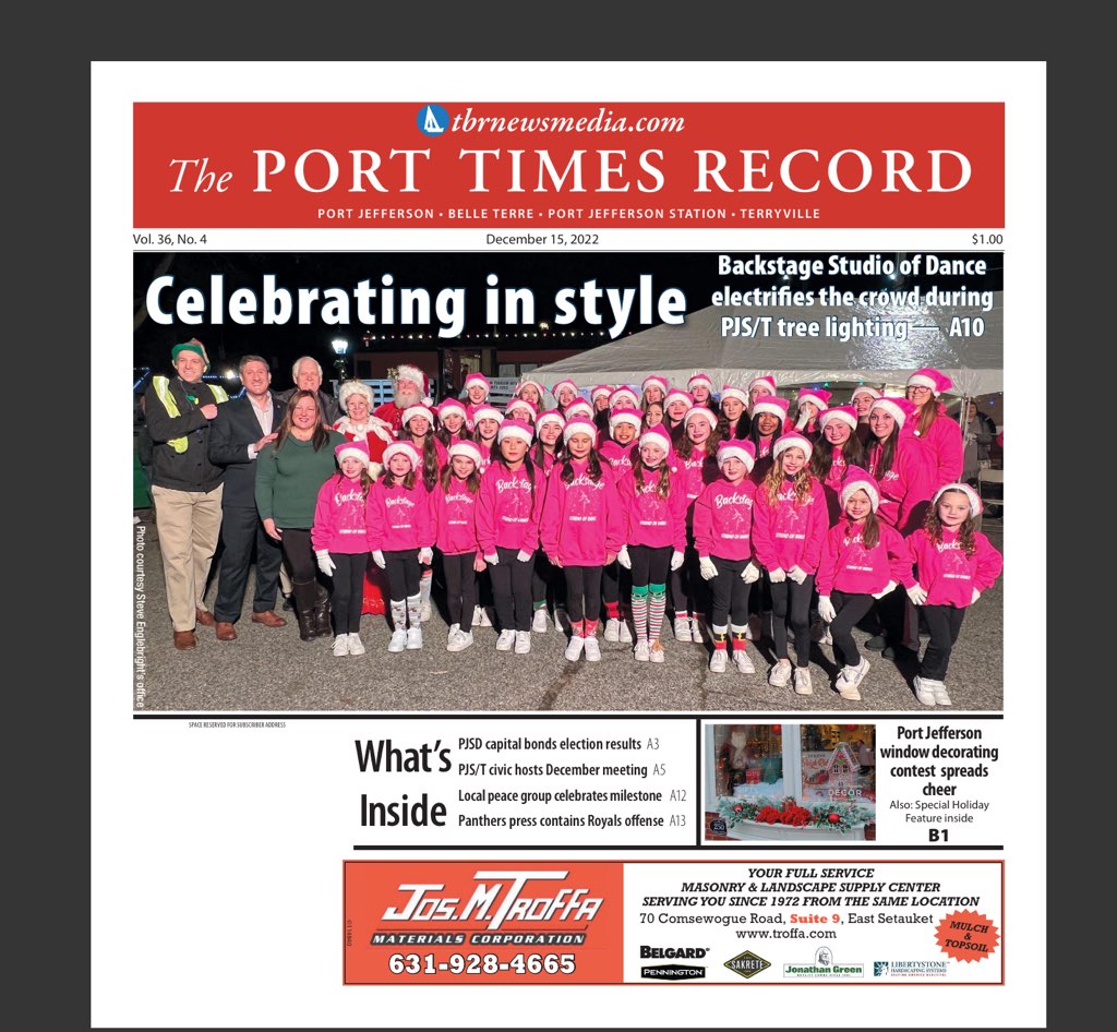 Port Jefferson/Terryville Chamber of Commerce in The Port Times Record