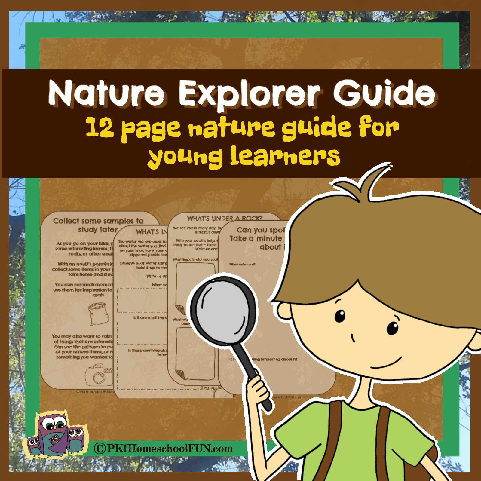 Free Nature Explorer Guide for PK1 Kids PK1Kids
