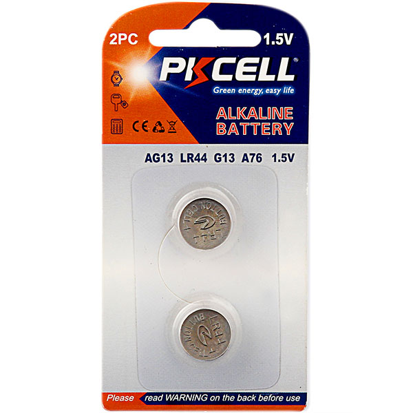 Super Alkaline Button Cell Battery AG13 2pcs/Blister