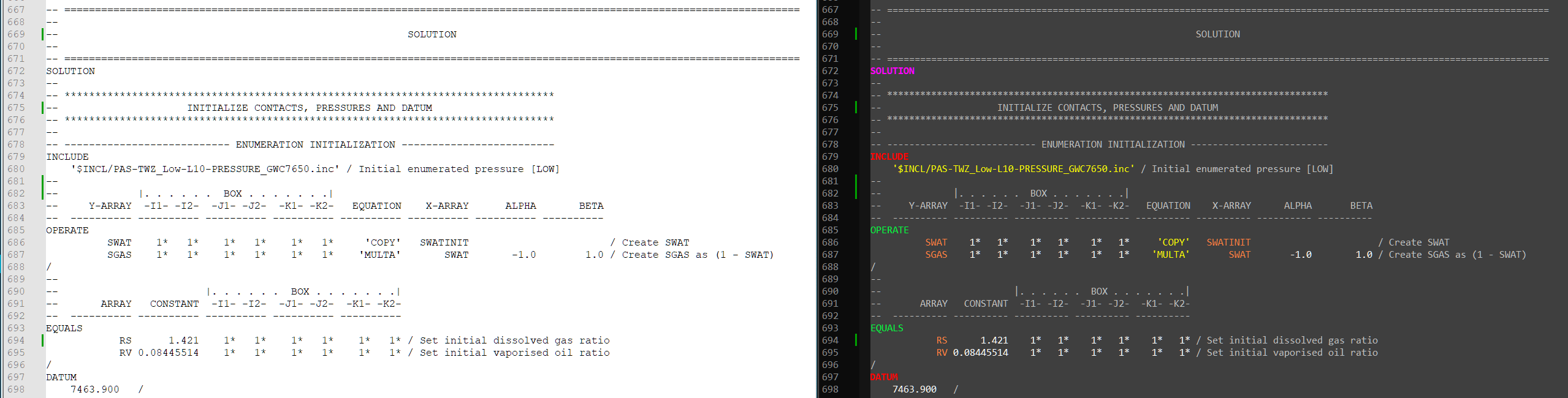 Syntax Highlighting for OPM Flow in Notepad++ • Peter Kirkham