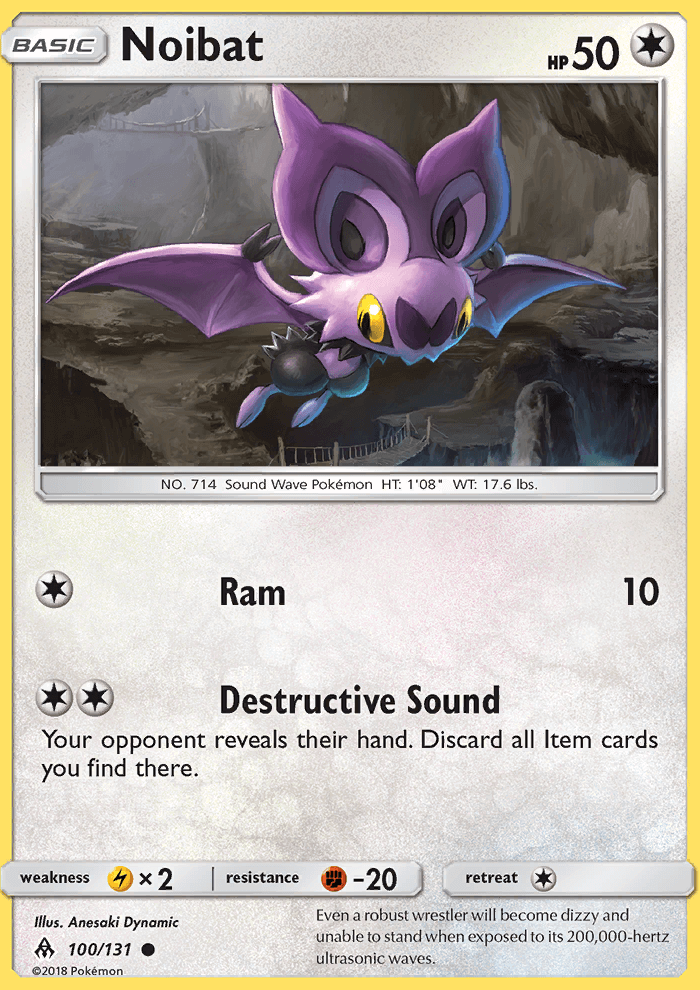 Noibat (Forbidden Light FLI 100) — PkmnCards