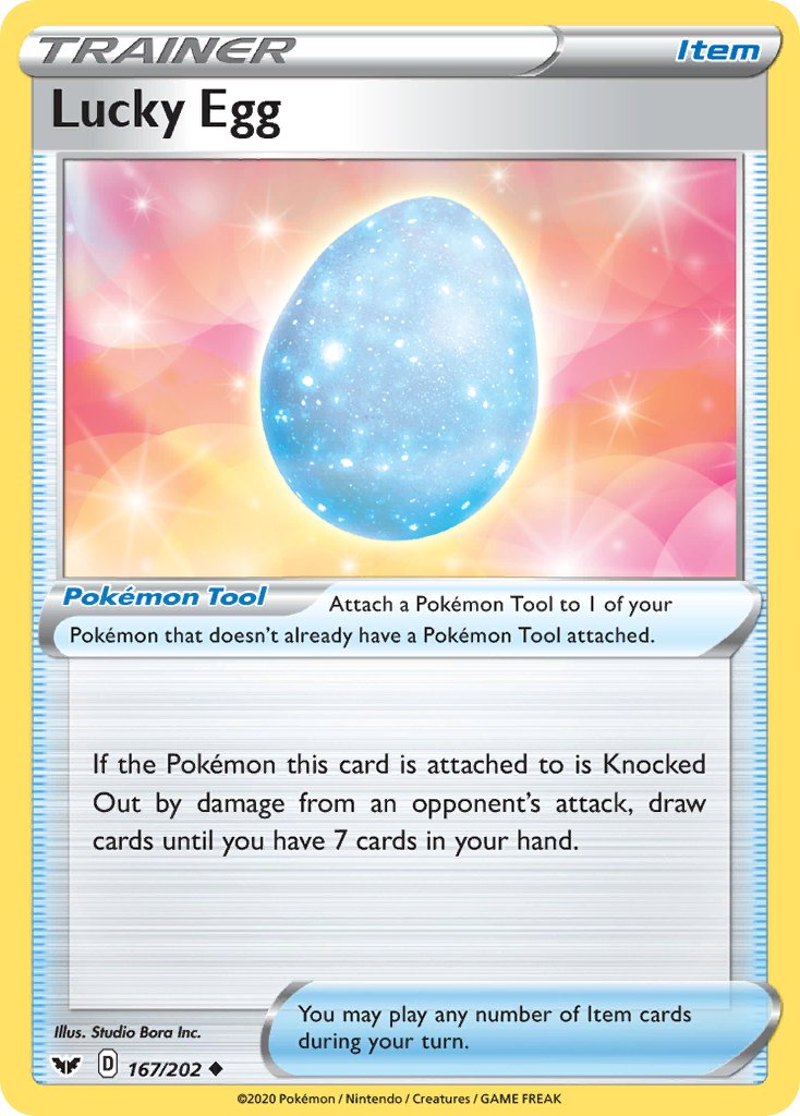 Lucky Egg · Sword & Shield (SSH) 167 ‹ PkmnCards