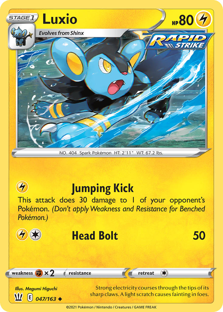 Luxio (Battle Styles BST 047) — PkmnCards