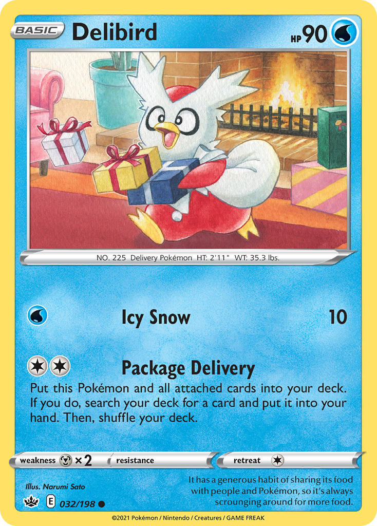 Delibird · Chilling Reign (CRE) 032 — PkmnCards