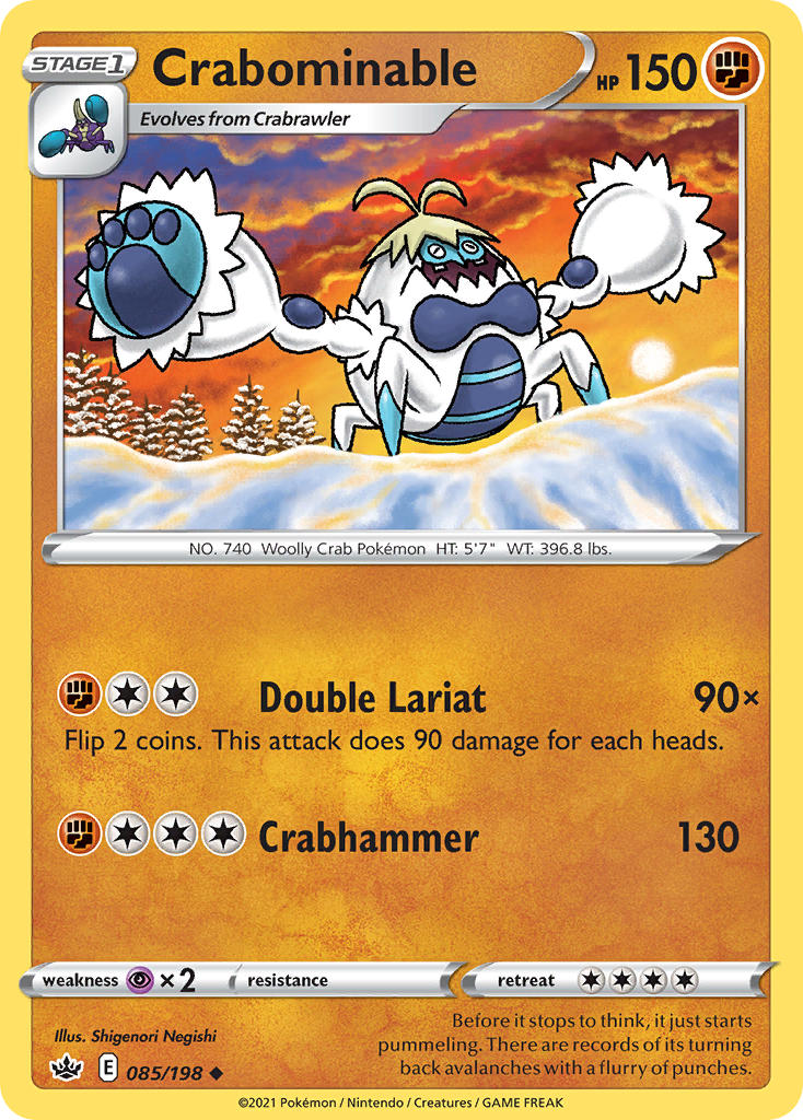 Crabominable (Chilling Reign CRE 085) — PkmnCards