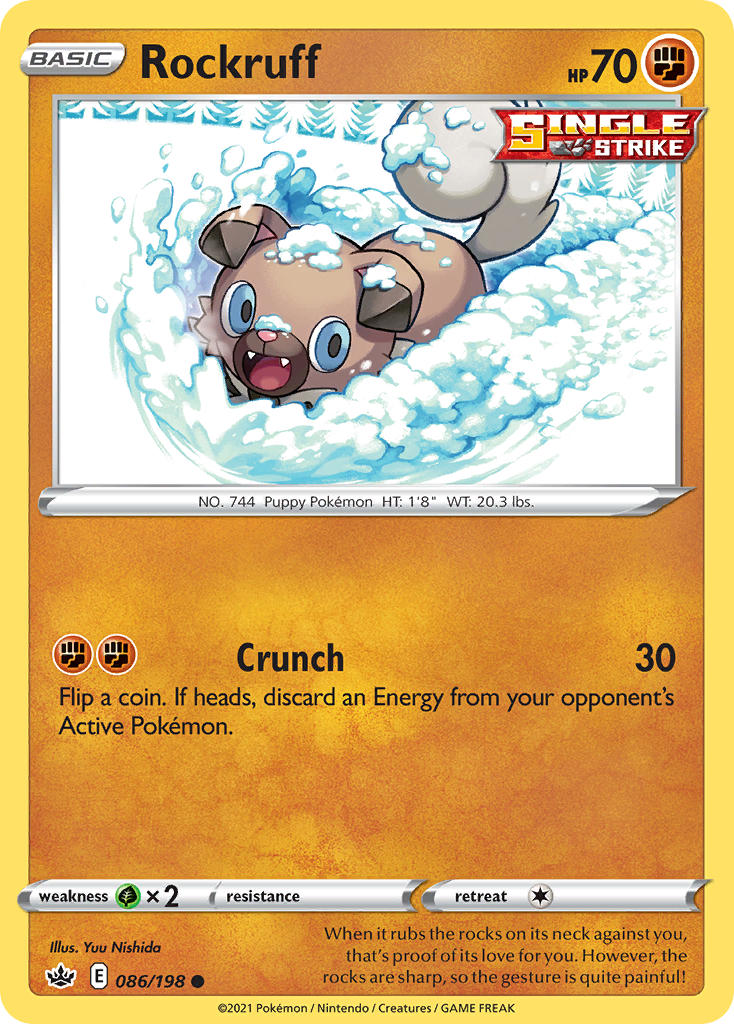 Rockruff (Chilling Reign CRE 086) — PkmnCards