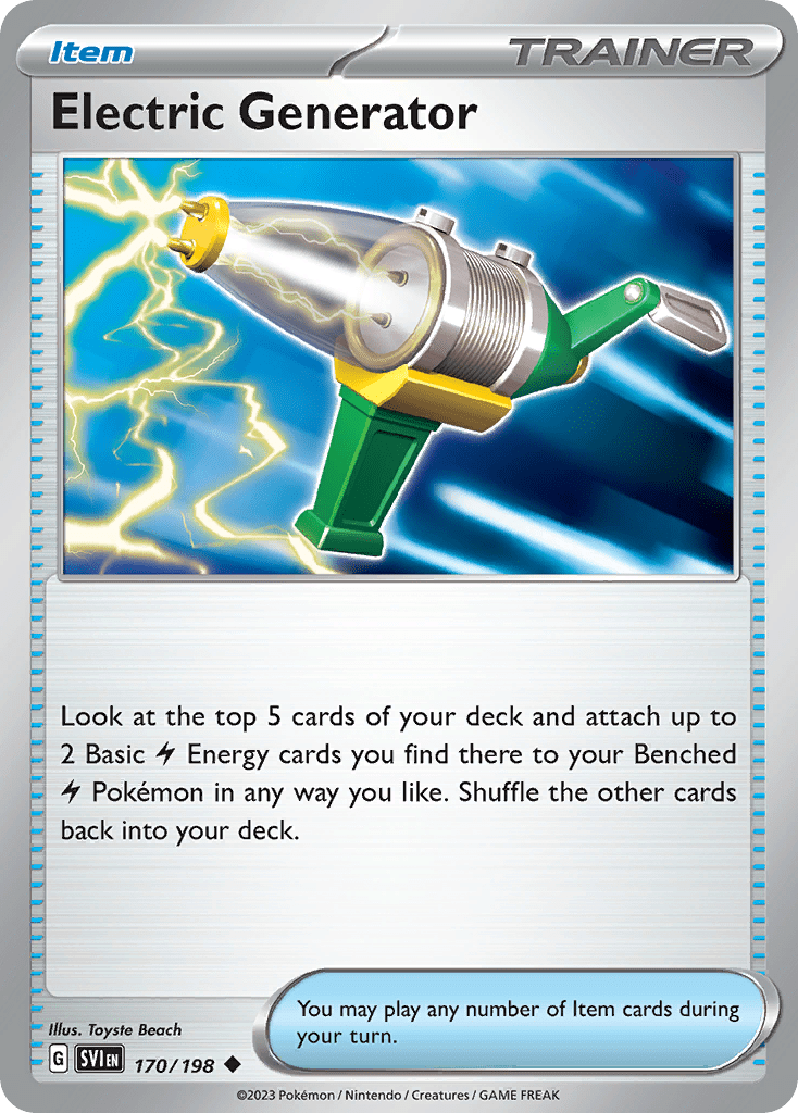 Electric Generator · Scarlet & Violet (SVI) 170 ‹ PkmnCards