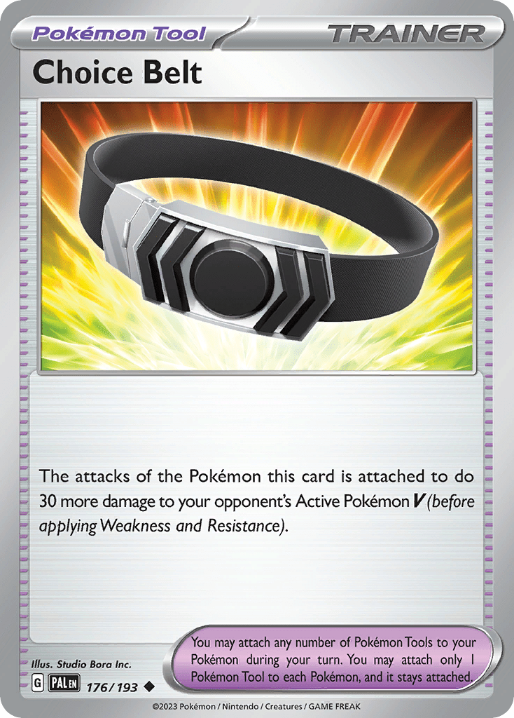 Choice Belt · Paldea Evolved (PAL) 176 ‹ PkmnCards