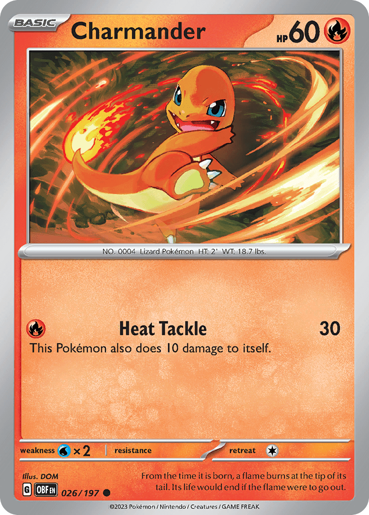 Charmander · Obsidian Flames (OBF) 026 ‹ PkmnCards